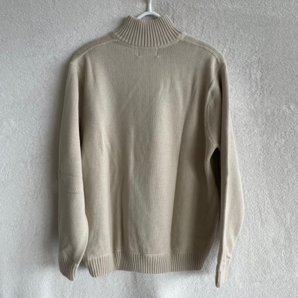 Eddie Bauer Quarter-Zip Pullover Sweater, 100% Cotton - Picture 2 of 6